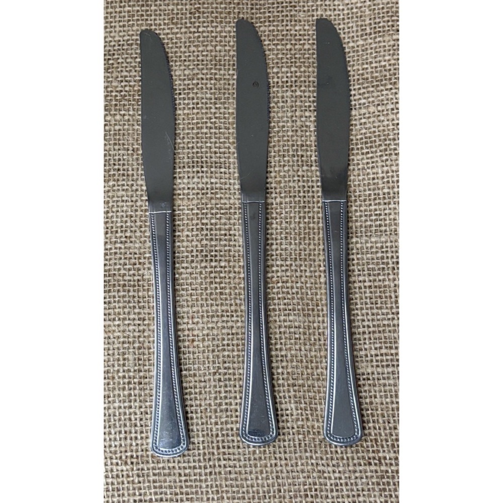 Vintage Beaded Artistry Butter Knife Set Knives Flatware
